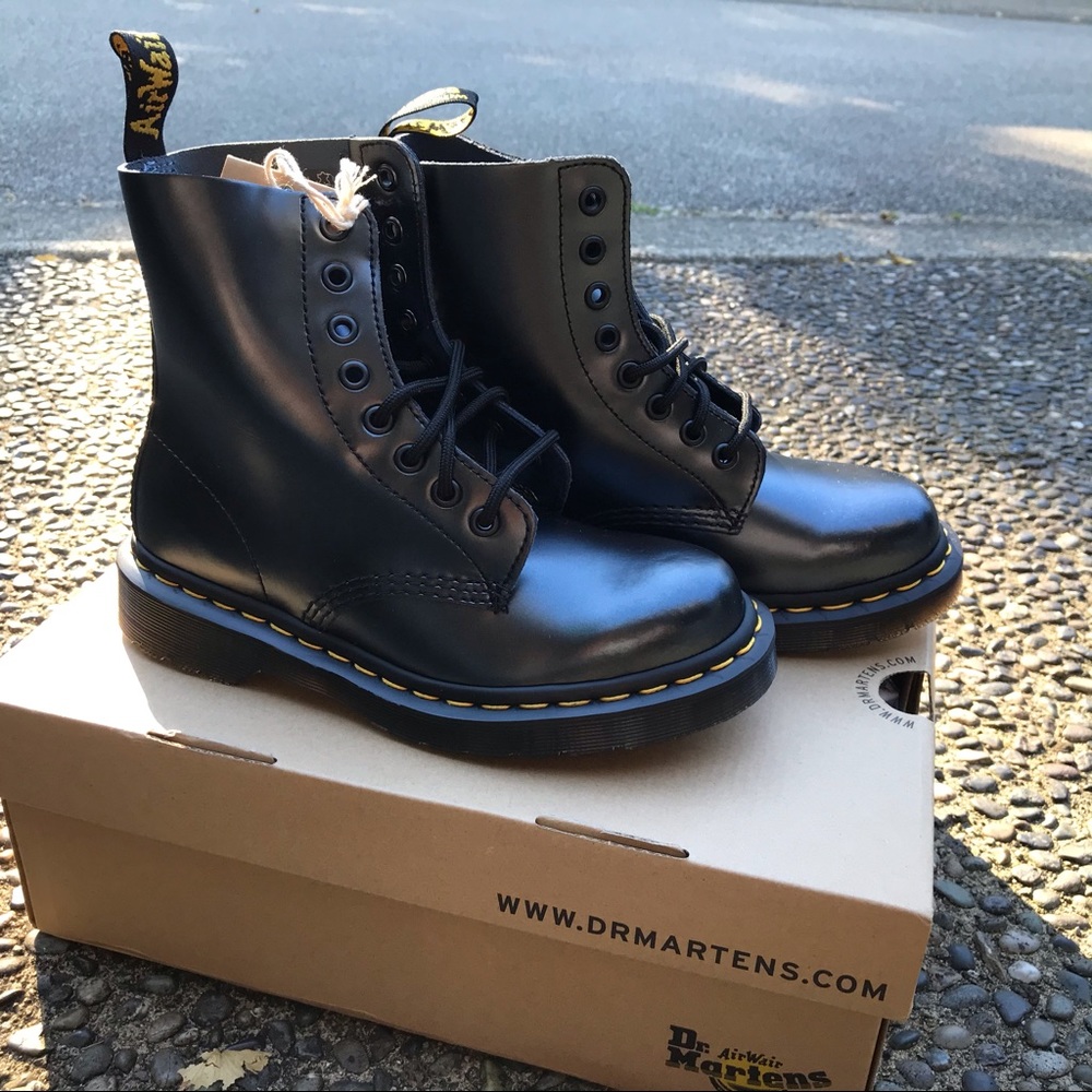 BNWB 1460 PASCAL CHROMA METALLIC LEATHER BOOTS